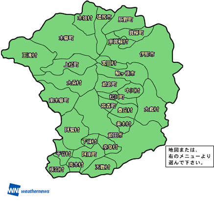 地域選択マップ・地域を選択してください。