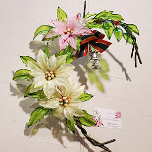 ディップアート花・長野クリスマスマーケット