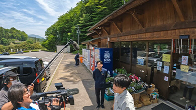 ロケ風景・道の駅中条｜あなたのお名前どーゆーの？（5）（2025年6月8日）
