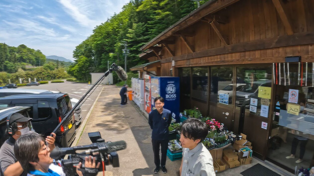 ロケ風景・道の駅中条｜あなたのお名前どーゆーの？（5）（2025年6月8日）
