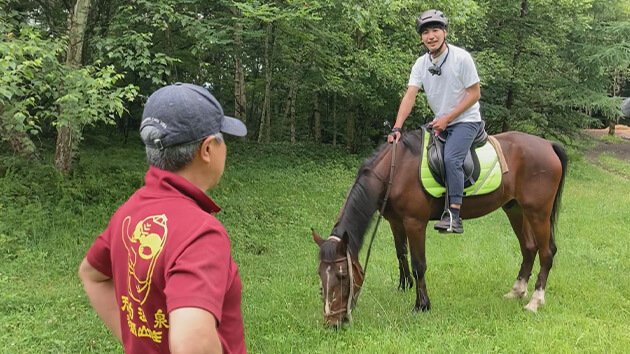 乗馬体験・天狗温泉浅間山荘（小諸市）