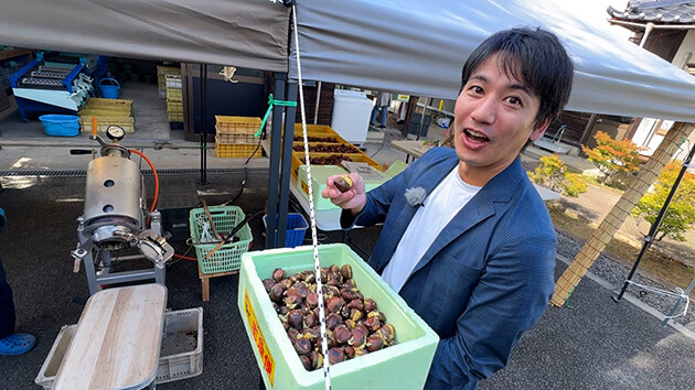 焼き栗（小布施町）秋に食べたいアレ その（2）（2025年10月26日）