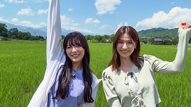 リポーター：戸田れい／竹内花｜心も体も爽やかに！夏の大町・安曇野納涼旅（信州をカーナビ ＵぐるっＴＶ 2024年7月27日 土曜 午後4時）