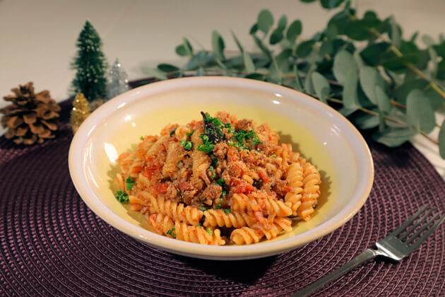 ごまとミートソースのパスタ（2025年12月24日放送）