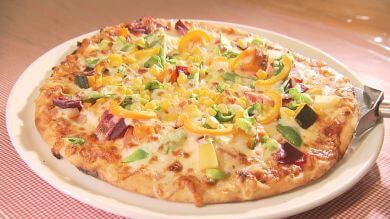 ピザ　飲めるピザ　石窯焼き　伝統野菜　ぼたんこしょう