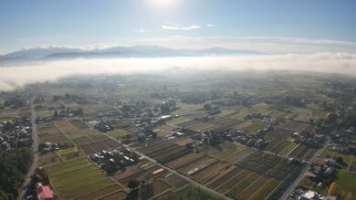 安曇野市　俯瞰　藤森慎吾