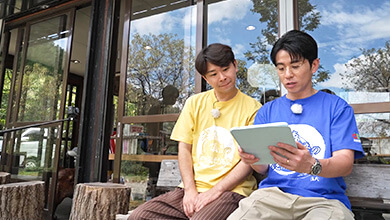 藤森慎吾（オリエンタルラジオ）原田フニャオ（ダンビラムーチョ）