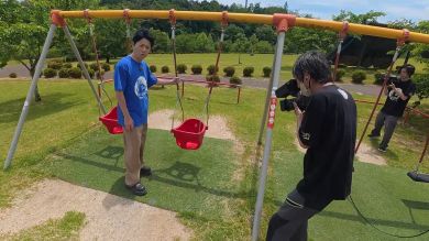 藤森慎吾の信州観光協会　松川町　公園　ブランコ