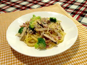 駅前テレビ 黒あわび茸のクリームパスタ 2016年10月8日放送