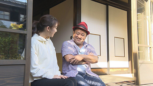 粂屋(小諸市)ヤポンスキー こばやし画伯・大槻アナ|リニューアル老舗旅館