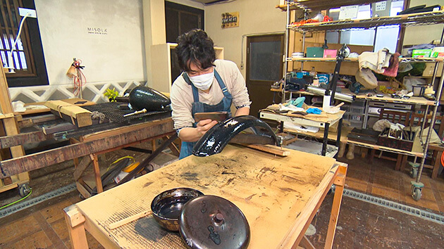 未空うるし工芸・岩原裕右|冬の宿場町さんぽ 激レア!!木曽谷の漆塗りプロジェクト “動く広告塔” の舞台ウラ