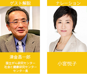 信州のがん最前線Ｖol.12「がんは予防できる?」（ゲスト解説：津金昌一郎 / ナレーション：小宮悦子）