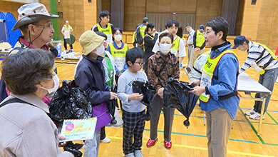 松本市新村と松本大学の合同防災イベント