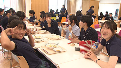 佐久長聖高校 女子野球部・ランチ
