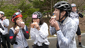 サイクリング休憩ポイント「エイド」ねぎみそおにぎり｜信州を自転車で走る魅力発見！