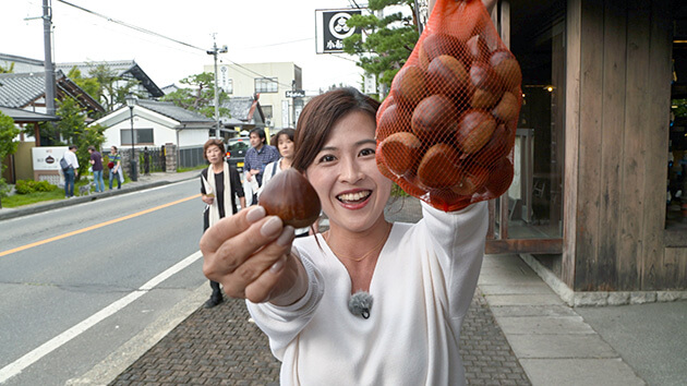 楠原アナ・小布施の栗｜信州の美味しい秋 小布施の栗