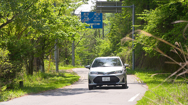 草田敏彦アナウンサー｜はんにちドライブ 県道210号 西伊那線を行く