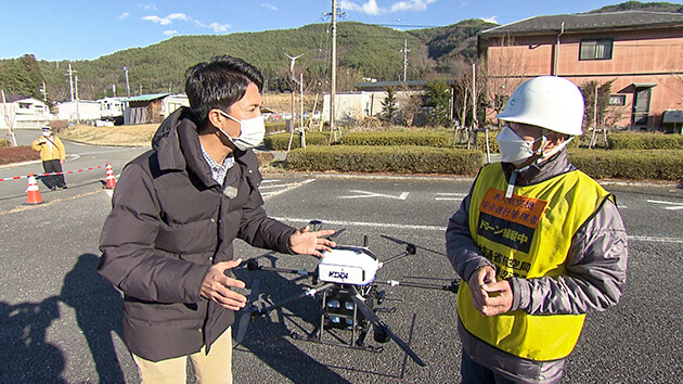 ドローン買い物配送サービス・稲垣貴大（abnアナウンサー）｜空飛ぶ買い物がやってきた！伊那市のドローン配送サービス