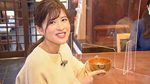 日本の食卓 郷土のおみそ汁缶 試食・楠原由祐子（abnアナウンサー）｜信州みやげの新定番！？