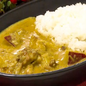 鶏肉とサツマイモのマイルドカレー（10月14日 水曜 よる6時55分）