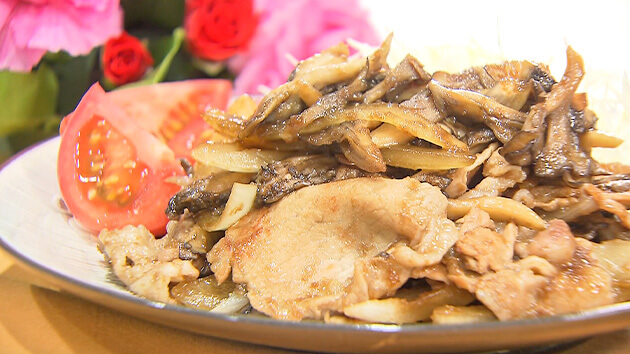 ヤミーの3ステップクッキング きのこと豚肉の生姜焼き