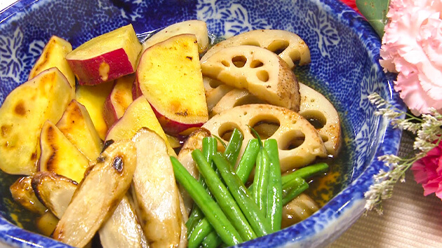 ヤミーの3ステップクッキング 根菜の焼きびたし