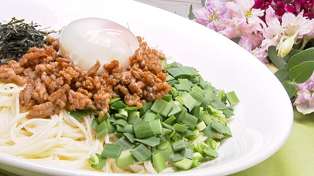 ヤミーの3ステップクッキング 肉みそニラそうめん