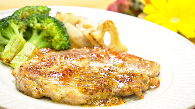 ヤミーの3ステップクッキング マスタードソースのポークソテー