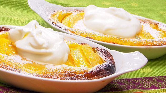 ヤミーの3ステップクッキング 黄桃クラフティ