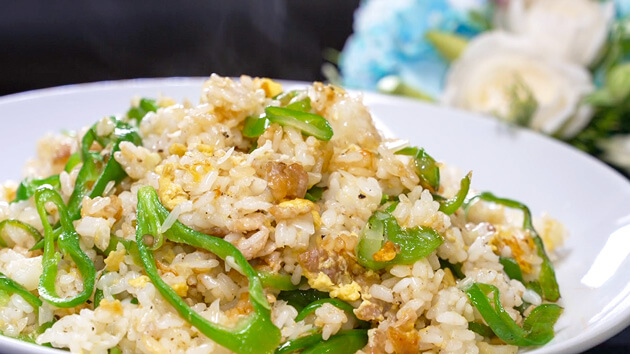 ヤミーの3ステップクッキング 万願寺唐辛子のピリ辛チャーハン