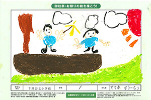 御柱祭・お祭りの絵を描こう！