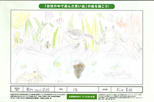 絵を描こう！「自然の中で遊んだ思い出」