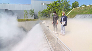 長野県立美術館・霧の彫刻｜梅雨にもオススメ！長野県立美術館の楽しみ方 ～長野市城山エリアがアツくなる！？～