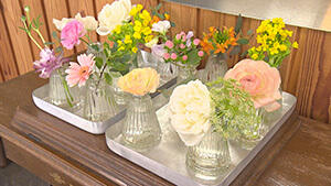 サブスク・はなうた花瓶｜定額でお得に！広がるサブスク　～一日一回花が貰える＆温泉旅館の新カフェ～
