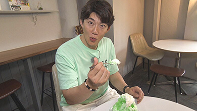 齋藤崇人・かき氷！パチパチクリームソーダ（ルビーの靴 / 長野市）