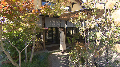 カフェ＆マルシェ イチニイ 外観（小布施町）カフェの秋限定メニュー