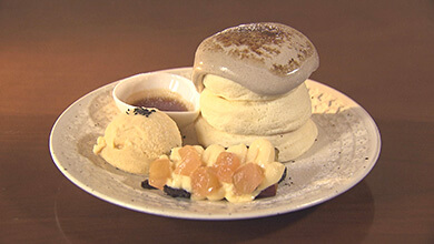 パンケーキ（カフェ ポリ / 上田市）カフェの秋限定メニュー