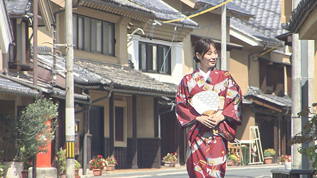 着物姿・西村菜那子（路線バスで巡る蔵のまち須坂）