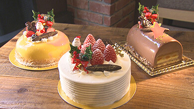 クリスマスケーキ:ペイサー樹NOJIRI(安曇野市)家族で営むケーキ店