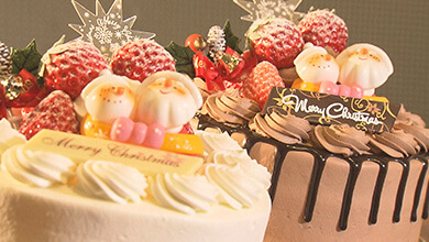 クリスマスケーキ:ケーキブティックピータース(佐久市)家族で営むケーキ店