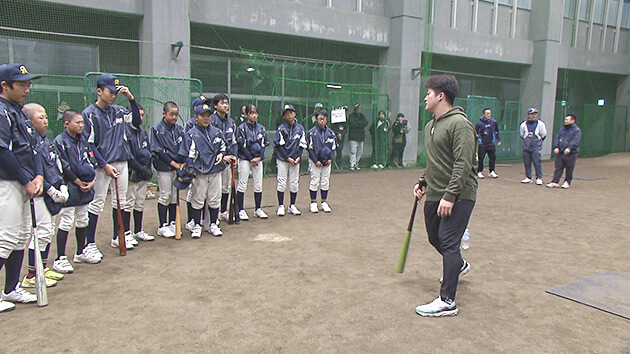 横浜DeNA牧秀悟選手 松本市野球教室