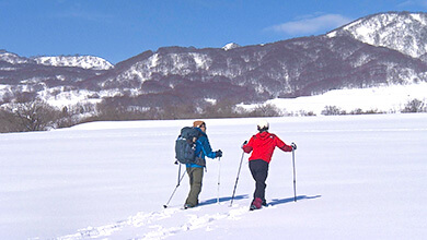 スノーシュー（なべくら高原「森の家」 / 飯山市）