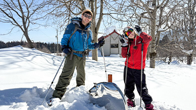 スノーシュー（なべくら高原「森の家」 / 飯山市）