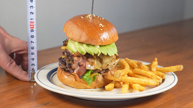 厚盛りバーガー（バーガーサンキュー・長野市）