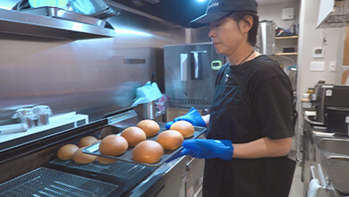 バンズ 店内焼き上げ（BIKE&BURGER / 宮田村）