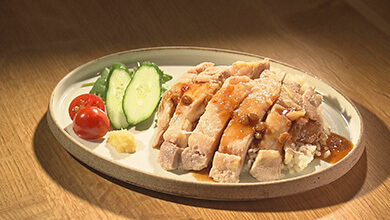 チキンライス・The Lake Side Café（信濃町野尻湖）