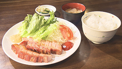 自家製ベーコン定食・グリンデル（白馬村）