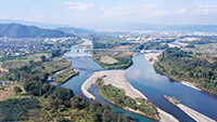 千曲川と犀川の合流地点 | 水と生命のシンフォニー 第4楽章